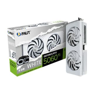 Placa de Video GeForce NVIDIA PALIT RTX5060TI 8GB WHITE OC GDDR7 NE7506TU19P1-GB2062M
