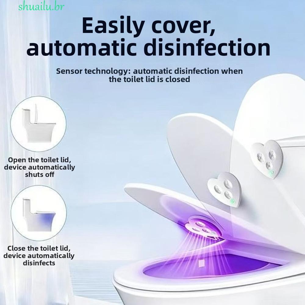 Luz De Vaso Sanitário LED SHUAILU , Limpador Inteligente Automático Eficiente , Esterilizador Recarregável USB