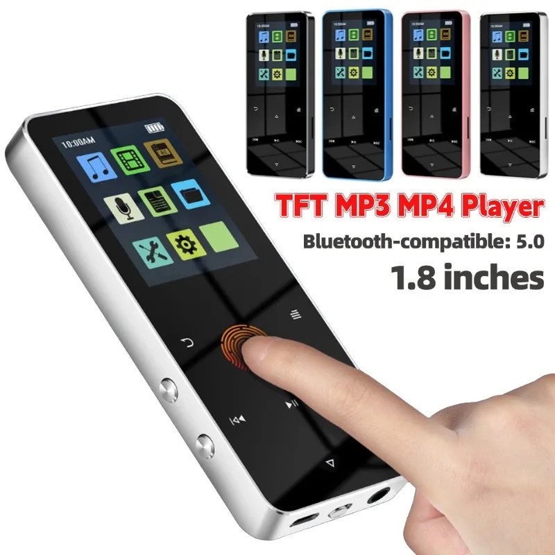 Leitor De Vídeo MP4 Com Tela TFT De 1.8 Polegadas , interface USB 2.0 , Conector De 3.5 Mm , Compatível Bluetooth 5.0 ,