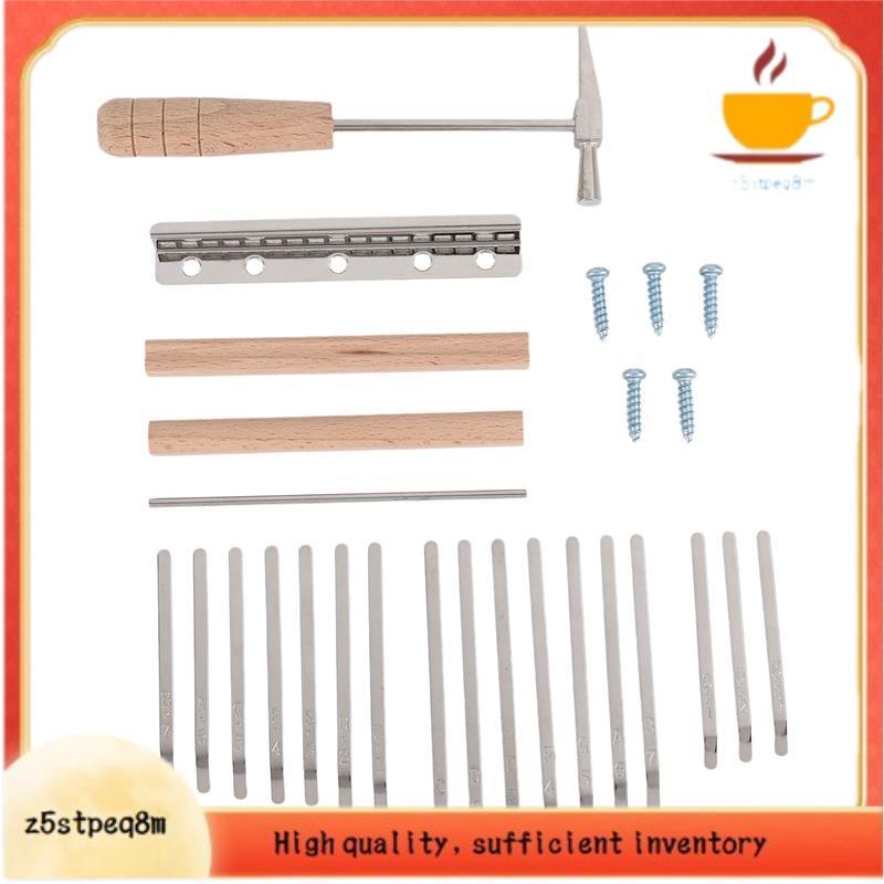17 Teclas Kalimba Kit DIY Thum Piano Peças De Reposição Com Chaves Ponte Tuning Martelo Acessórios