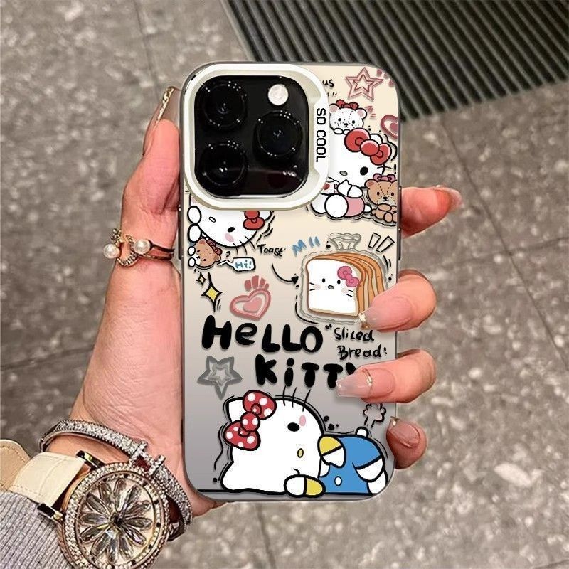 Capa para Anti-impact Samsung  A56 A36 A55 A54 A16 A15 A14 A05S A52 A34 A35A32 A13 S24 S23 S25 FE Estampa da Hello Kitty