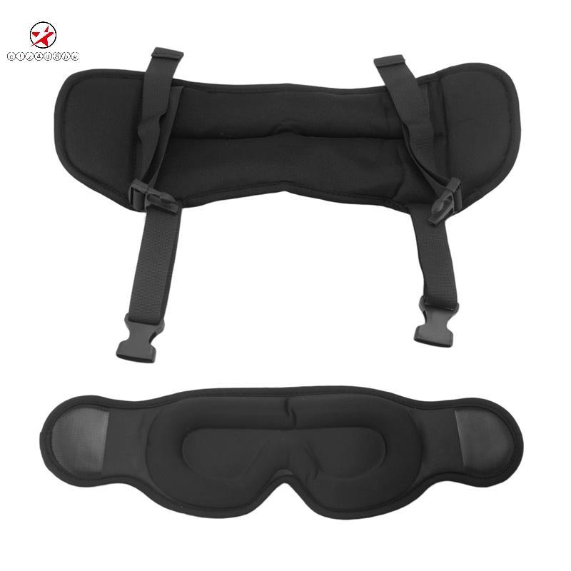 Para Travesseiro De Viagem Dormir , Suporte Pescoço De Avião , Alça De Cabeça Grande Com Máscara Os Olhos 360 ° Encosto