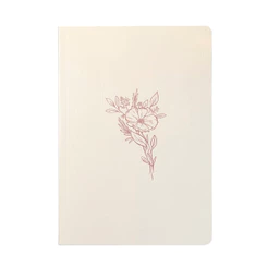 Livro Bloco de Anotações Flor | Capa Brochura