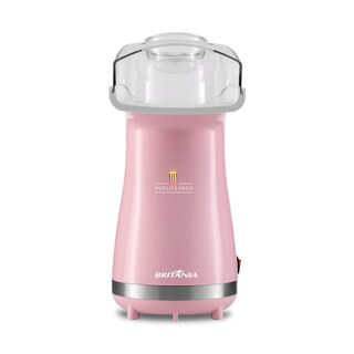 Pipoqueira Rosa Britânia Poplite Inox Sem Óleo BPI01RS