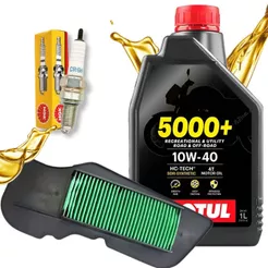 Kit Revisão Neo 125 Motul 10w40 Filtros e Vela Ngk