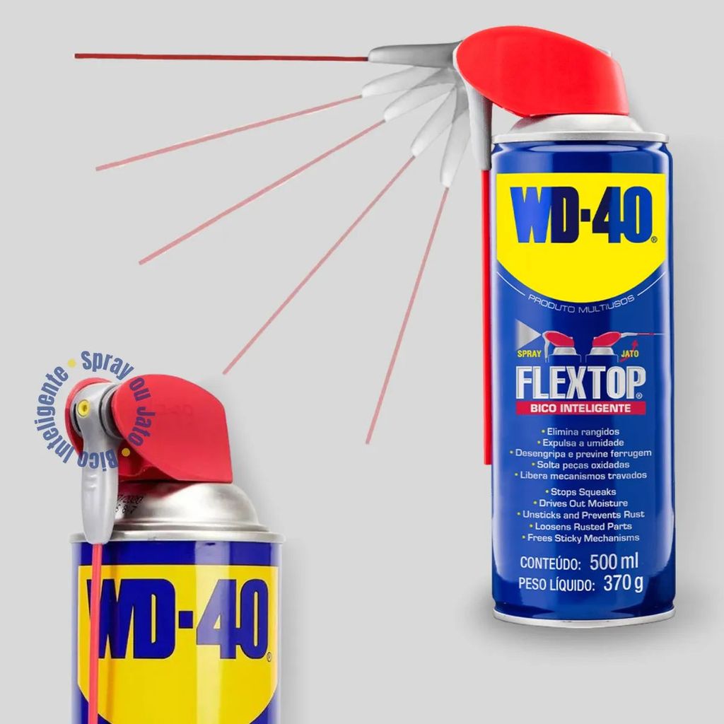 Desengripante Lubrificante Wd-40 Flextop Bico Flex 500ml Spray Aerossol Multiuso · foto 2
