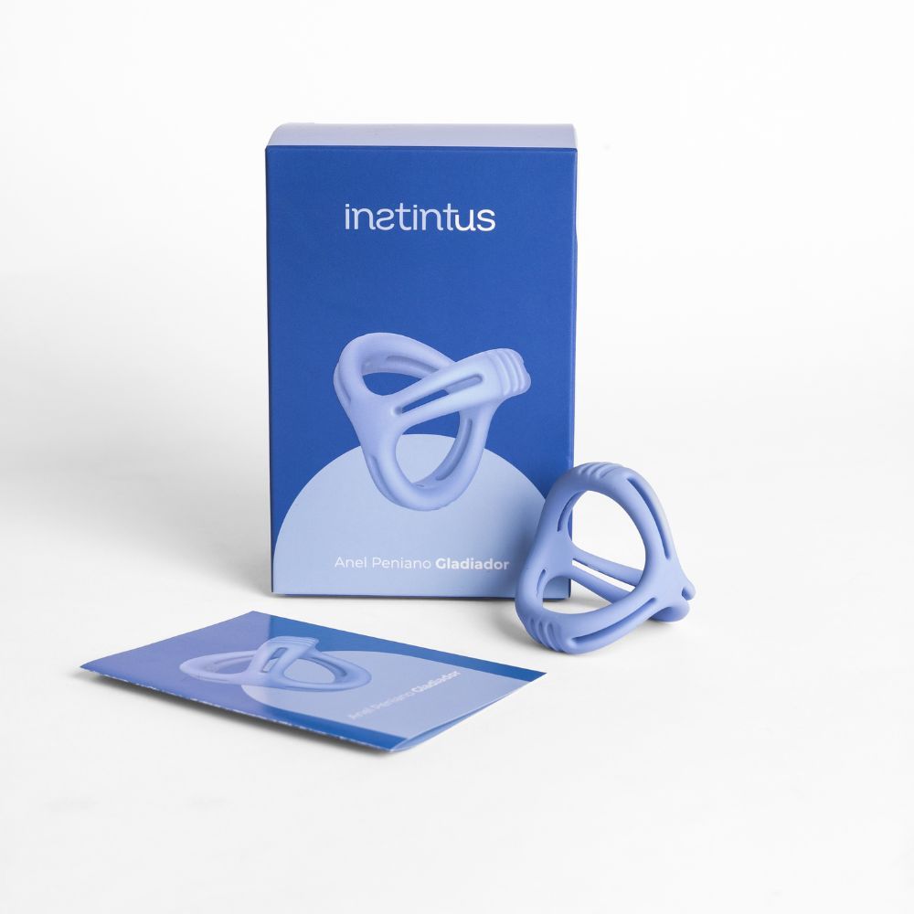 Anel Peniano e Escrotal Retardante e Melhora Ereção em Silicone Gladiador Instintus — imagem 2 de 2