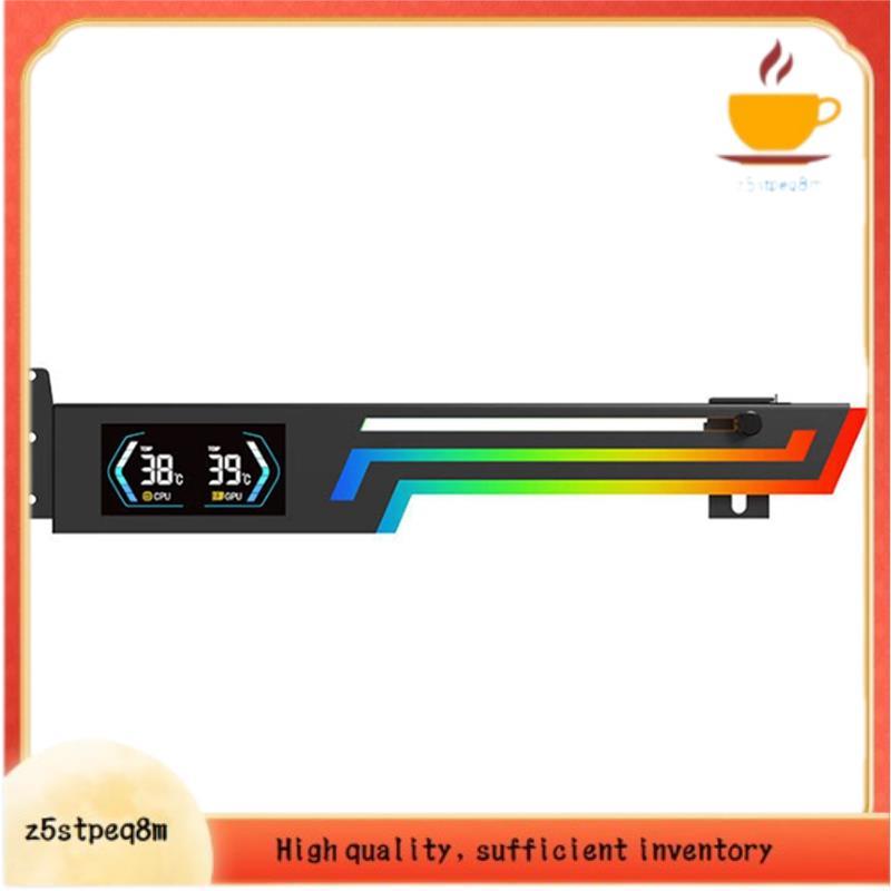 Z-X6 Suporte Para Placa Gráfica Display De Temperatura 5V 3PIN AURA SYNC Altura Ajustável