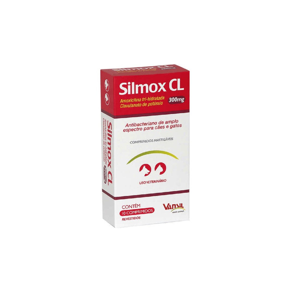 Silmox CL 300mg - 10 Comprimidos - Vansil