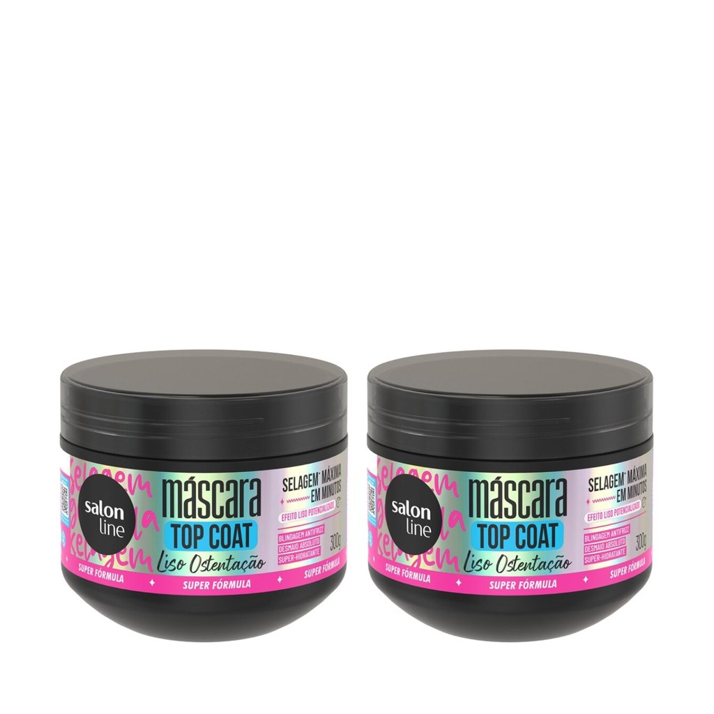 Kit Duplinha Máscara Meu Liso Ostentação Top Coat