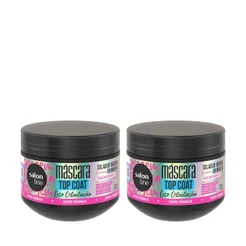 Kit Duplinha Máscara Meu Liso Ostentação Top Coat