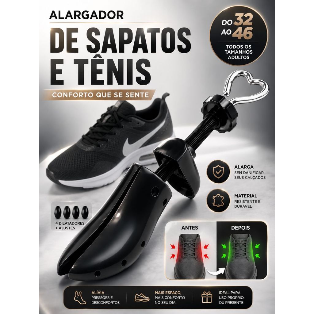 Alargador De Plástico Para Calçados E Sapatos Universal