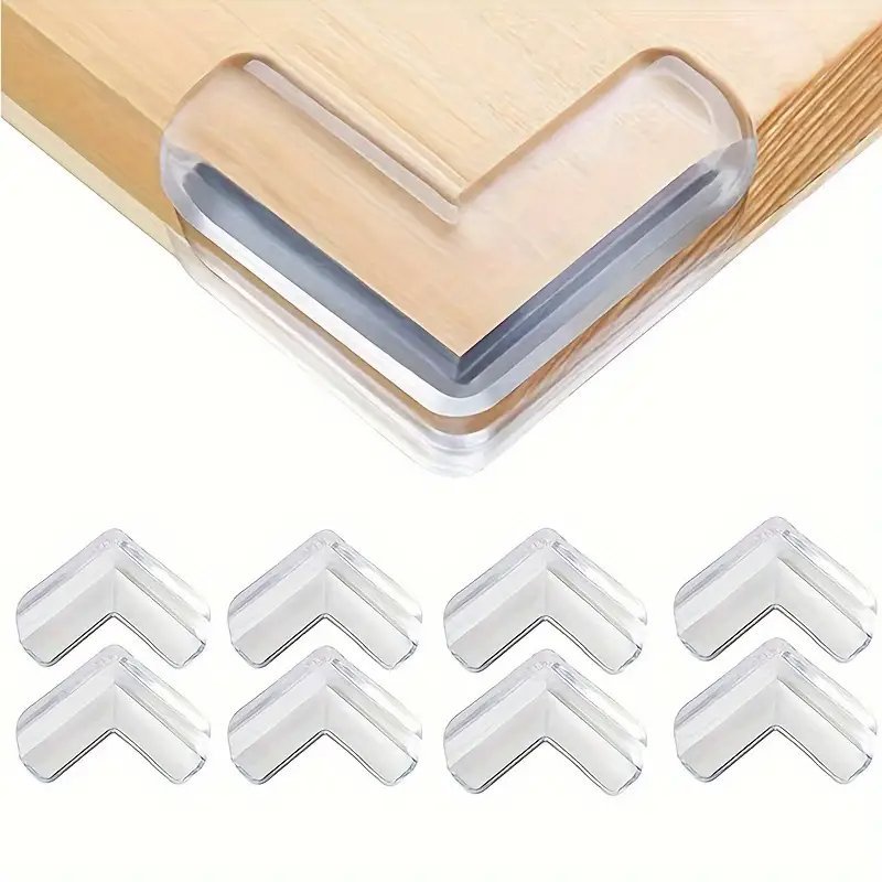 8/12/16 Unidades Anti-ColisãO Eficaz Cantos De Mesa Transparentes Quadrados Com ProteçãO Integral InvisíVel E Simples