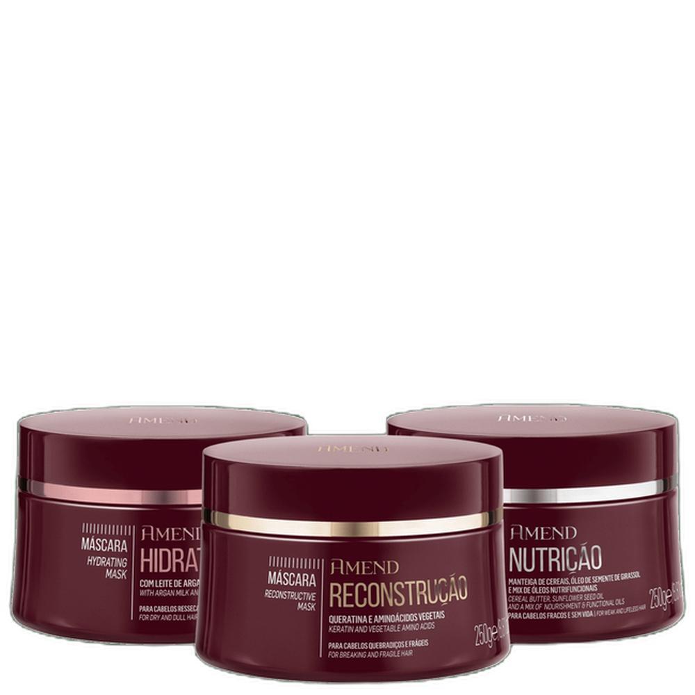 Kit Amend Cosméticos Cronograma Capilar (3 Produtos)
