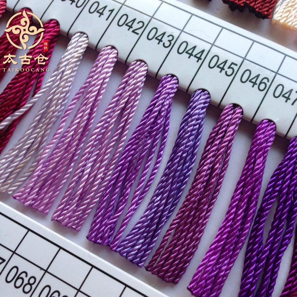 [Taigucang] Corda de Nylon preta 1MM Corda torcida de três fios Corda de listagem de poliéster