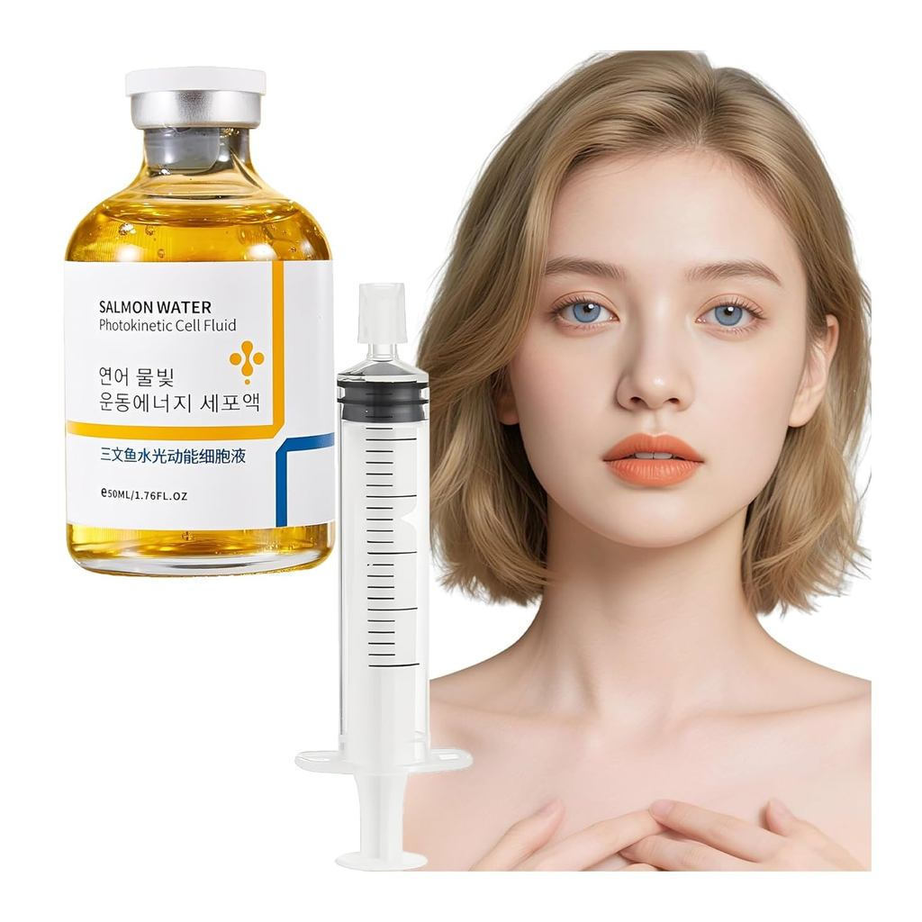 Sérum Antirrugas de Salmão, Essência Antirrugas de Salmão WaterLight, Hidrata e Tonifica, Efeito Lifting e Firmador para
