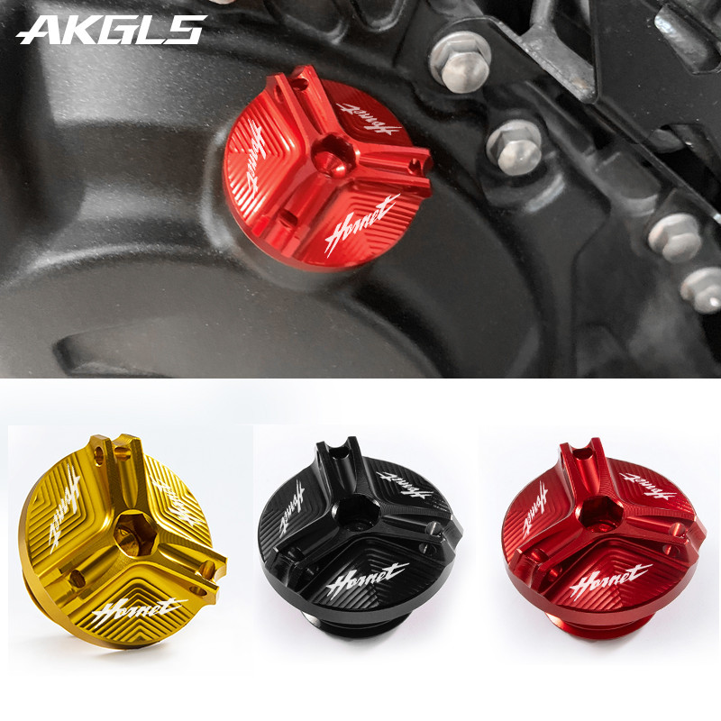 Para HONDA goldwing gl1800 HORNET 600 900 CB600F 2007-2009 2010 2011 2012 Acessórios Tampa De Óleo Do Motor Parafuso Enc
