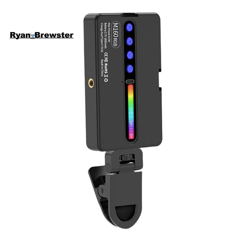 [Preferência R] M160 RGB LED Luz De Vídeo 2700-6500K CRI95 + 1800mah Integrado Sapatos Frios Lâmpada De Preenchimento Po