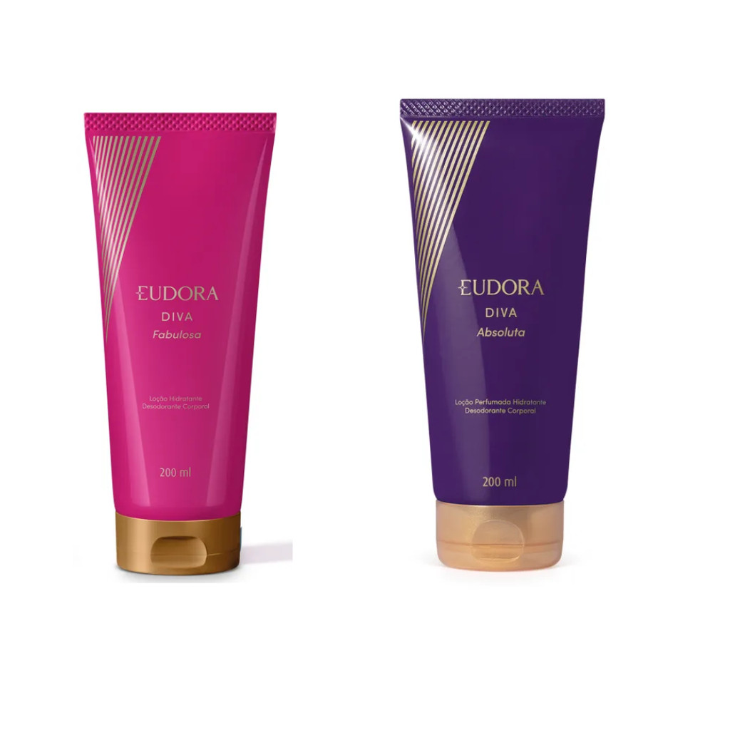 EUDORA LOÇÃO HIDRATANTE DIVA 200ML DIVA ABSOLUTA OU DIVA FABULOSA
