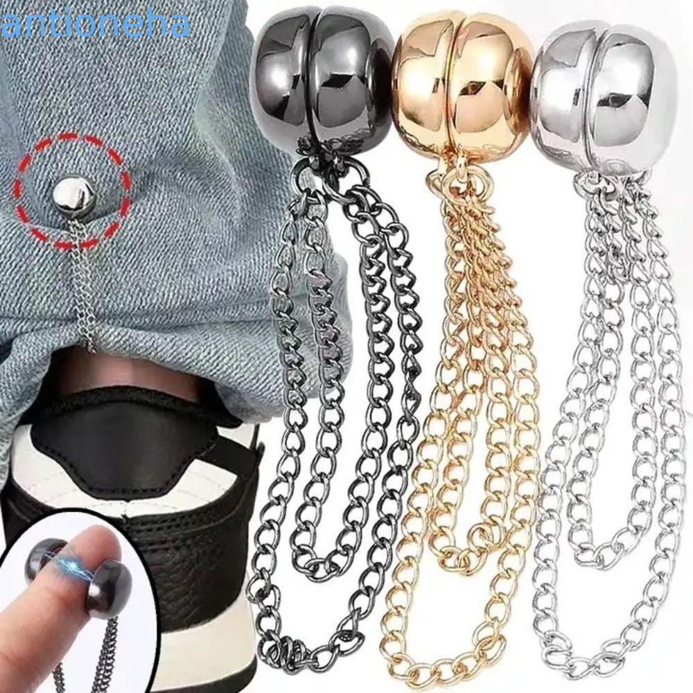 Clipe De Calça Encurtado ANTIONEHA , Roupas De Metal Multifuncional , Pino De Fixação De Punho De Perna Com Fivela De Ci