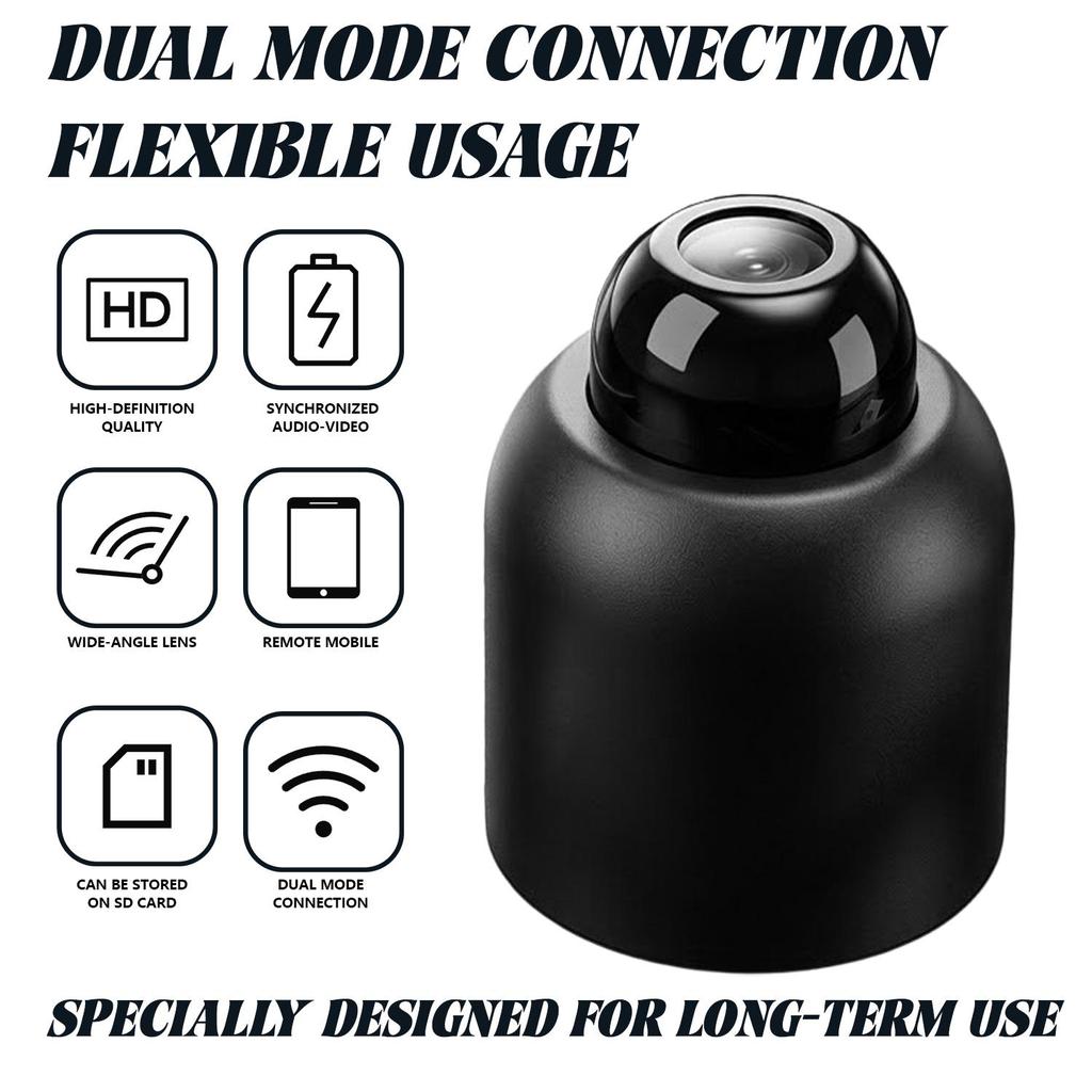 Stealth Tiny Hidden Camera-Gravador De Rede De Conexão Dupla-Câmera De Áudio E Vídeo Transparente Para Monitoramento Dom