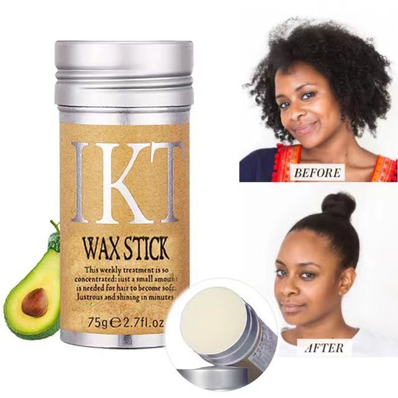 Wax Stick Anti-Frizz Modeling Pomade 75g Hair Alignment Frizz Control and Baby Hair  rainha sem frizz cabelo