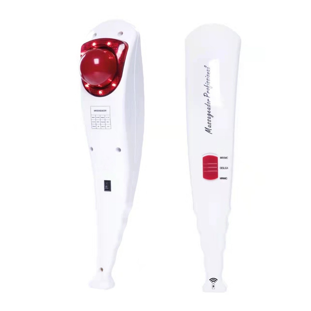 Super Massageador 110/220 Volts Golfinho Profissional Manual Infravermelho Vibratório 4 Ponteiras