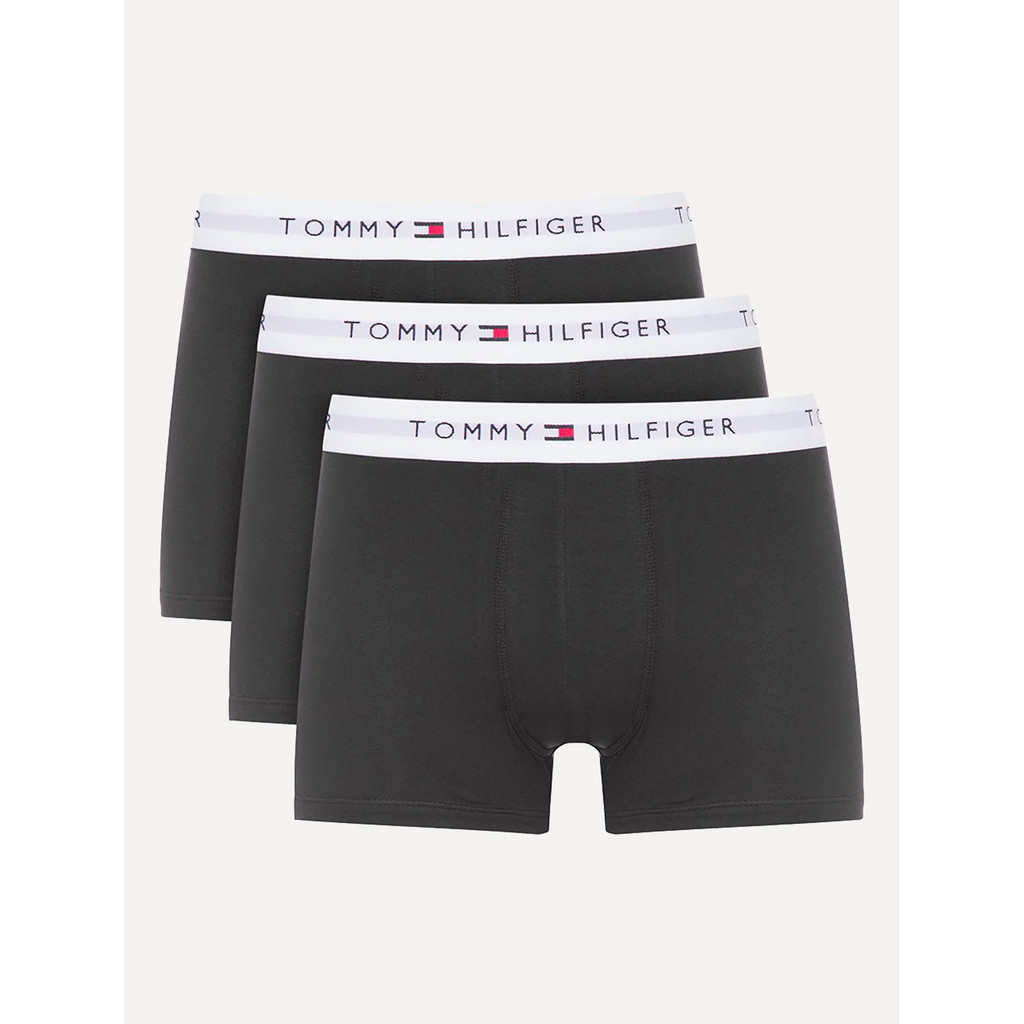 Cueca Tommy Hilfiger Cotton Stretch Trunk Preta Pack