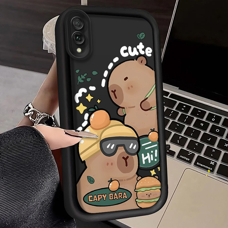 Capa de Telefone - Capa de Telefone Adorável com Capivara para Vários Modelos Huawei, Incluindo P30 Pro, 40 Lite, P Smar