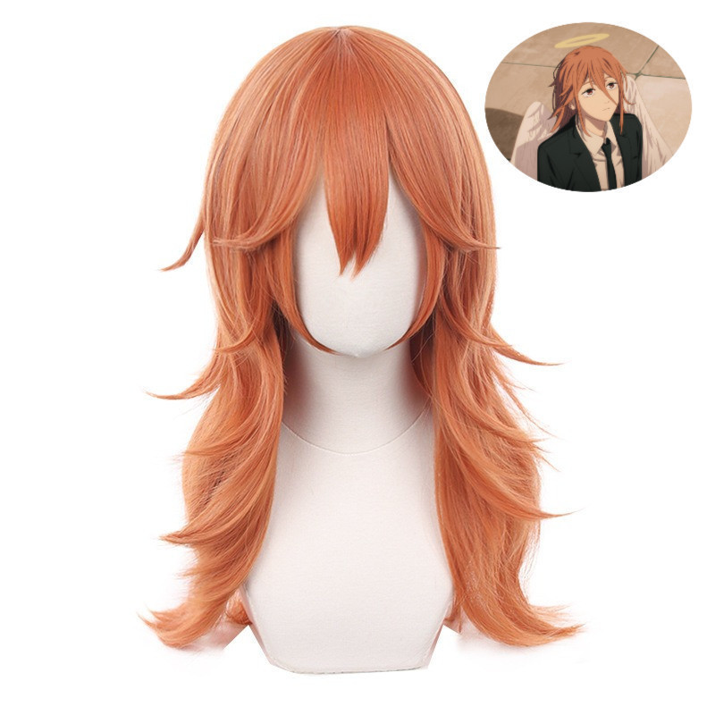 42741[Vários Tipos] Peruca em Camadas para Cosplay de Chainsaw Man/Saw Man Angel Demon, Deformação Reversa Especial Lar