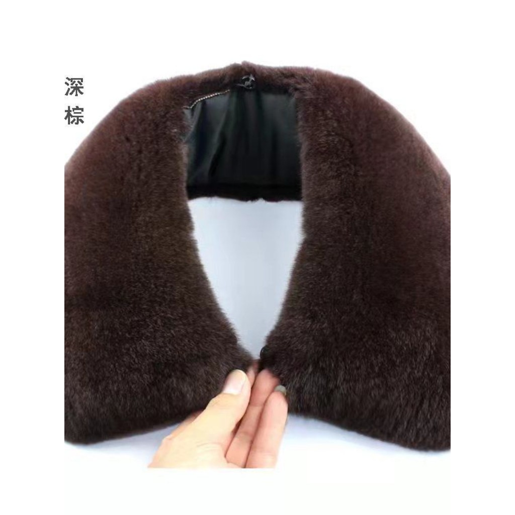 Novos homens importados gola de pele de raposa casaco gola de pele única venda Unisex ampliado gola de pele Extra quente