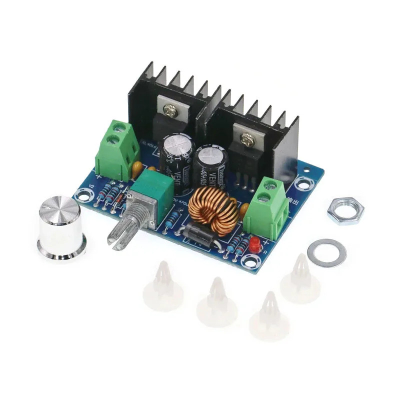 Módulo Conversor Buck XH-M401 DC-4-40V Para 1.25-36V 8A 200W Fonte De Alimentação Redutora Ajustável Placa Reguladora De