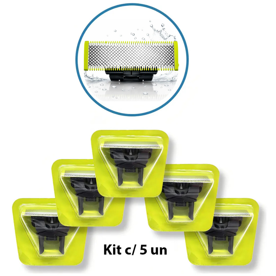 Refil para Philips OneBlade e OneBlade Pro Compatível QP2510 QP2520 QP2521 2 Unidades