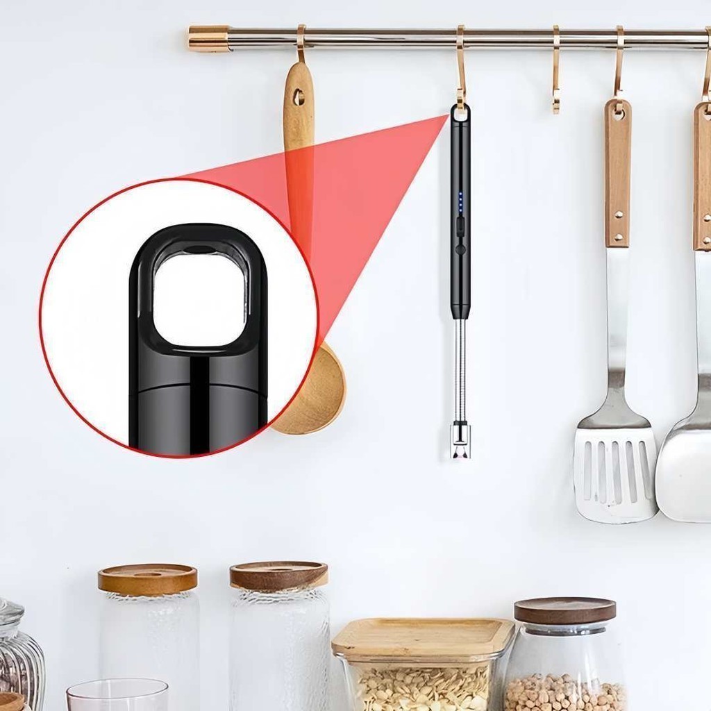 Isqueiro Elétrico Plasma USB Recarregável Flexível 360° para Fogão Churrasco e Velas ANJGG BRASIL