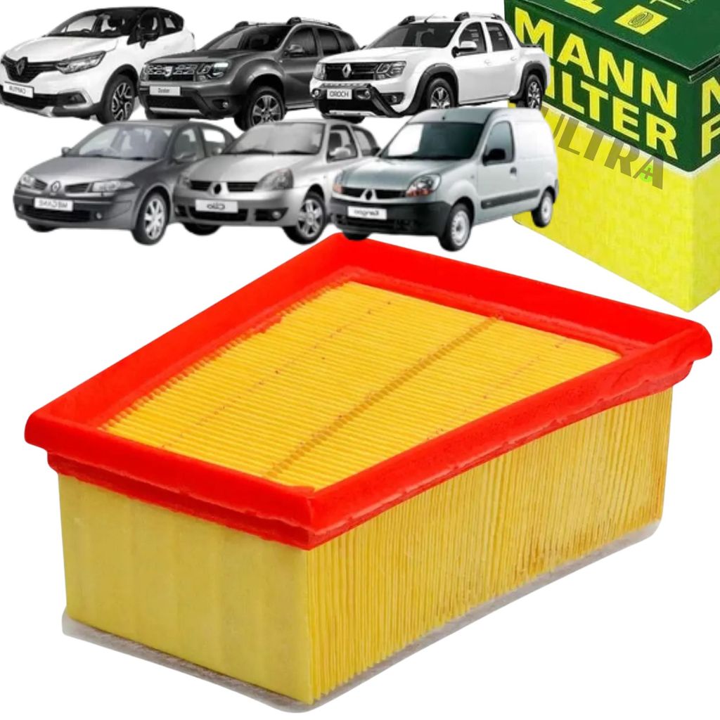 Filtro Ar Renault 1.6 16V K4M - Clio / Megane / GrandTour / Duster / Oroch / Scenic / Symbol / Captur / Logan