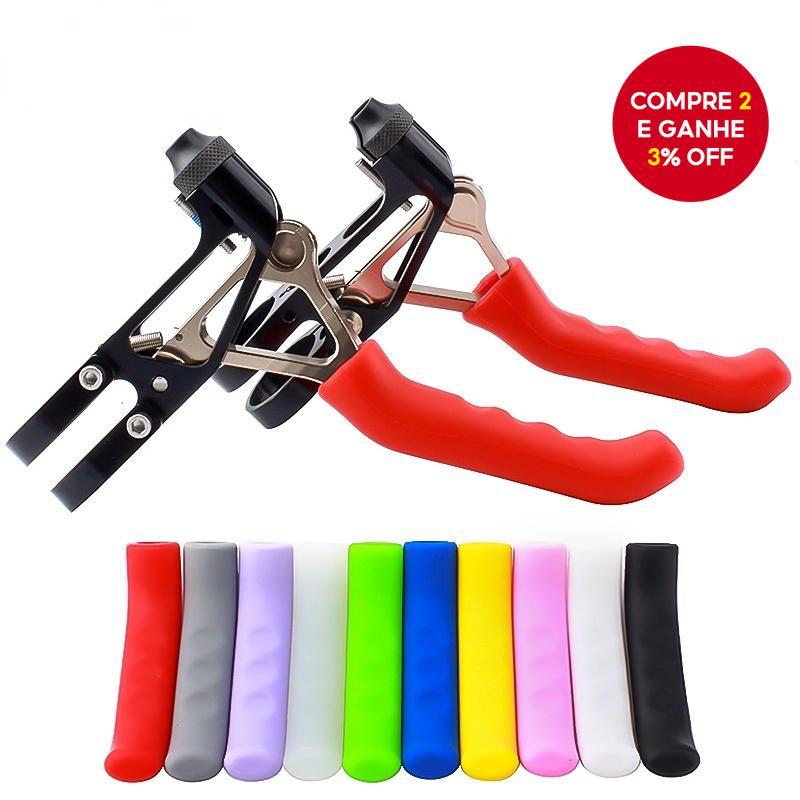 1 Par De Capas De Aperto De Freio De Bicicleta , Protetores De Alavanca Silicone Antiderrapantes Com Absorção De Choque 