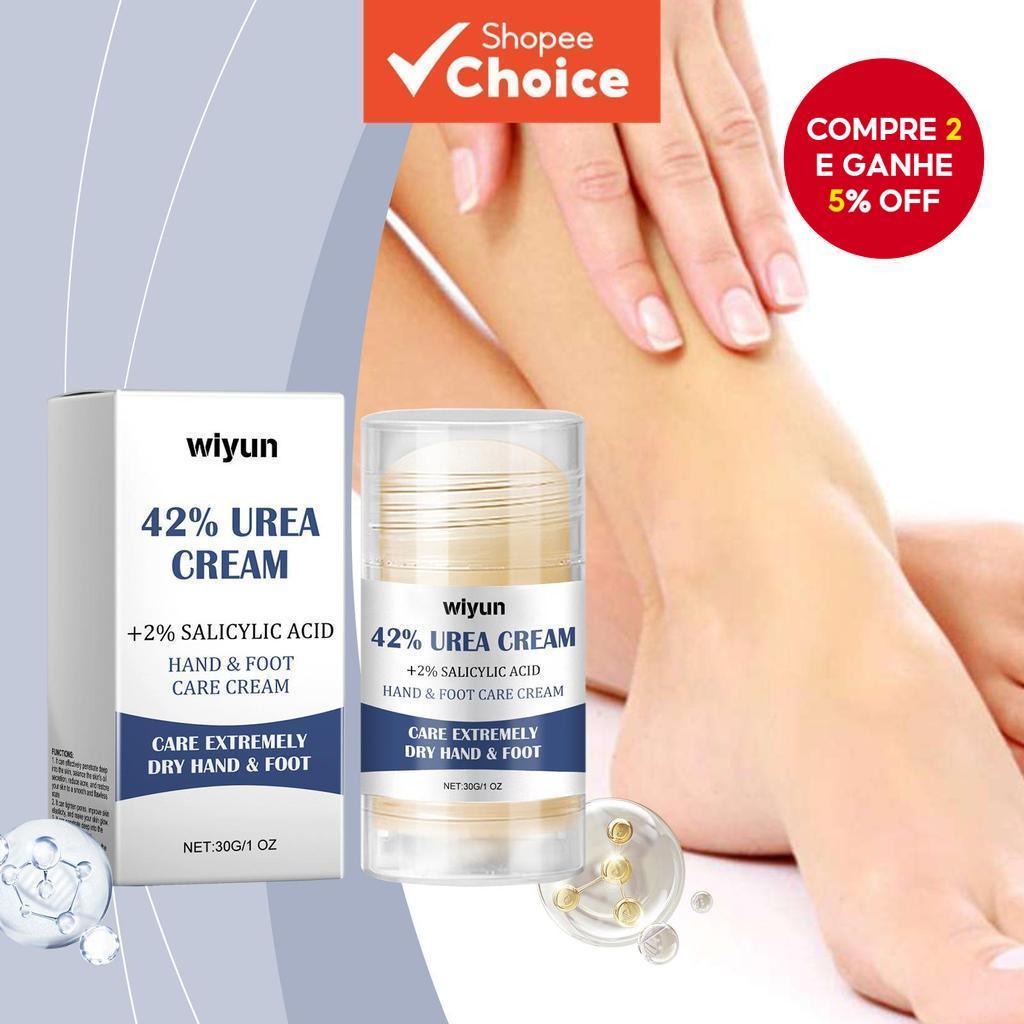 Bastão Hidratante para Mãos e Pés 30g com 42% de Ureia Care Stick - Hidratante para Pele Seca e Rachada nos Pés,