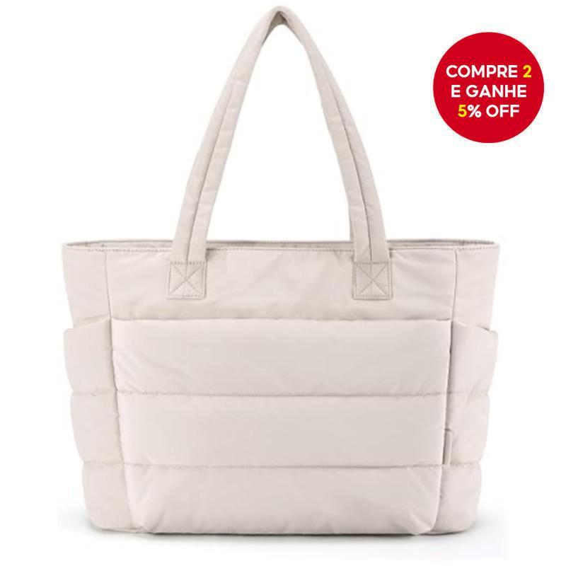 Bolsa Feminina Leve E Fofa Off White Praia Academia Ombro Para Estudantes
