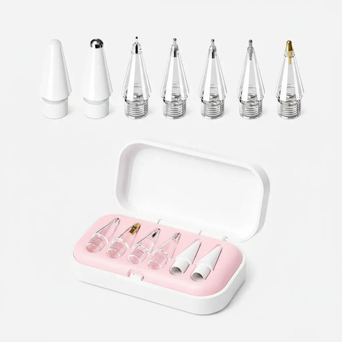 Kit 6 Pontas Compatível Apple Pencil 1ª 2ª Geração Ponteira Reposição Caneta iPa