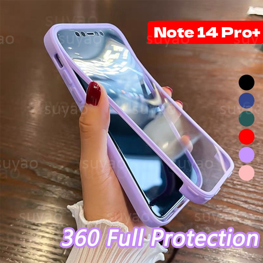 Capa para Telefone Redmi Note 15 14 Pro Plus ProPlus 13 2024, Capa de Proteção Total 2 em 1, Dupla Face, Note15Pro+, Not