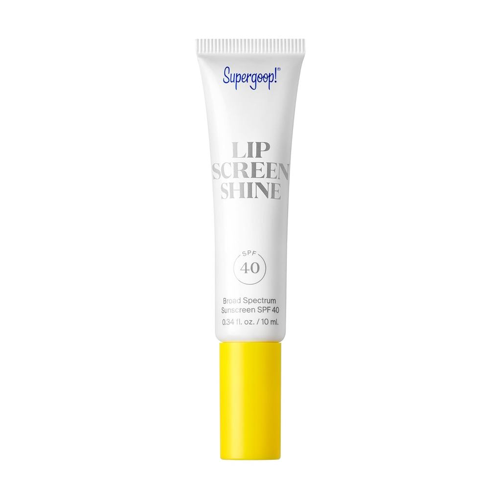 Super Goop! Lipscreen Shine SPF 40, 0,34 fl oz - Brilho Labial Transparente - Protetor Labial com Fator de Proteção Sola