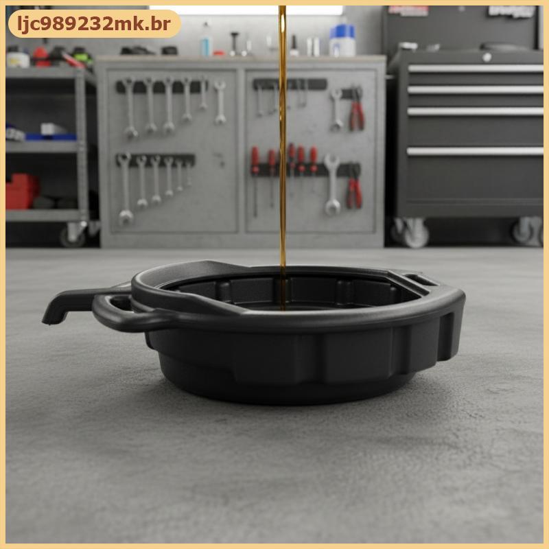 [MYBR] Bandeja De Drenagem De Óleo 10L 15L Coletor De Motor Residual Gotejamento Com Alças Para Mudança Motocicleta Tru