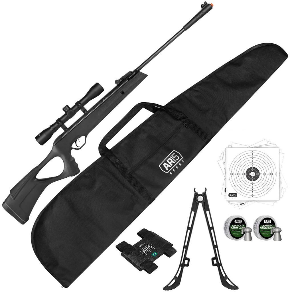 Carabina de Pressão 5.5mm Artemis + Luneta 4x32 Trilho 11mm