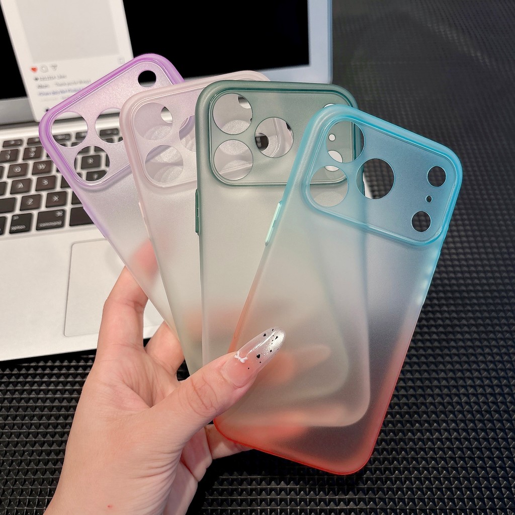 Capa De Telefone Ultrafina De Cor Gradiente Adequada Para iPhone 17 Pro Max , 11 , 12 , 13 , 14 , 15 , 16 , Incluindo E
