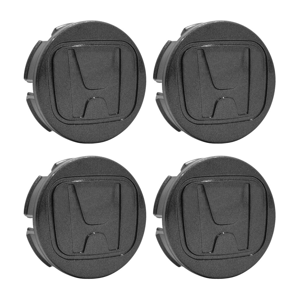 Jogo Calota Centro Meio Miolo Roda Fit City Wrv Civic Grafite 58mm