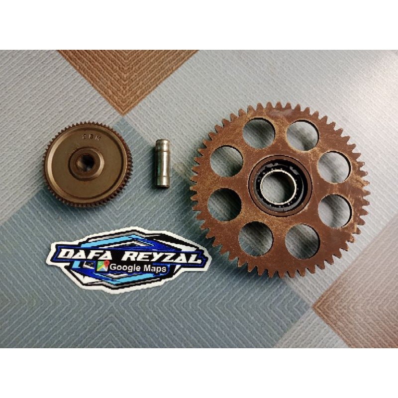 Engrenagem Dupla Grande E Pequena/De Partida Mio m3 , z , soul GT 125 , X-Ride 125 (Remoção Especial original De Moto)