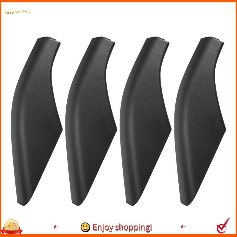 Chengxingsischuanhai0 4 Peças Preto ABS Teto Do Carro Bagageiro Trilho Tampa Final Protetor Adequado Para 2 2006-2014