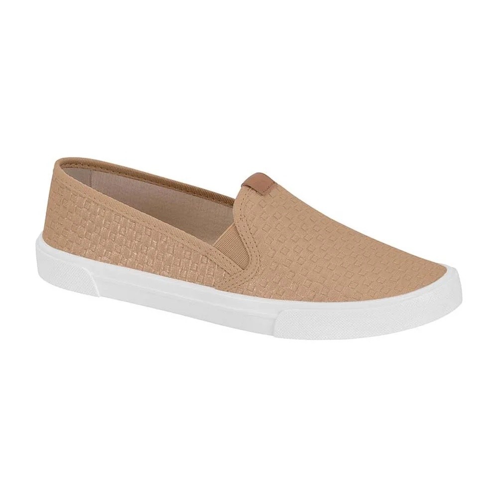 Tênis Feminino Moleca Nude Napa Tressê Casual Conforto