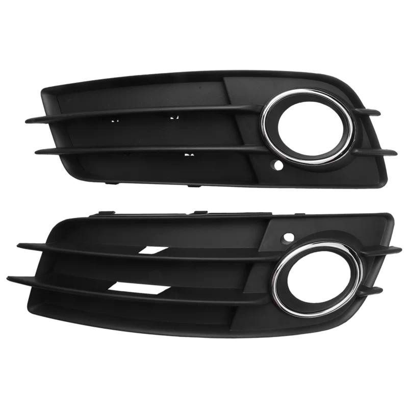 1 Par Amortecedor Dianteiro Luz De Nevoeiro Grade Grill Capa Substituição Para-Audi A4 S-LINE S4 2008-2012 8K0807681C 8k