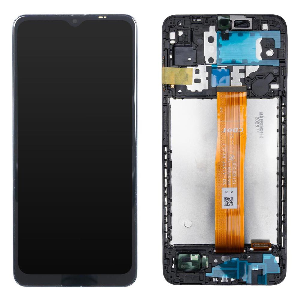 Tela Frontal Display LCD Touch Compatível Samsung Galaxy M12 M125 M127 Com Aro